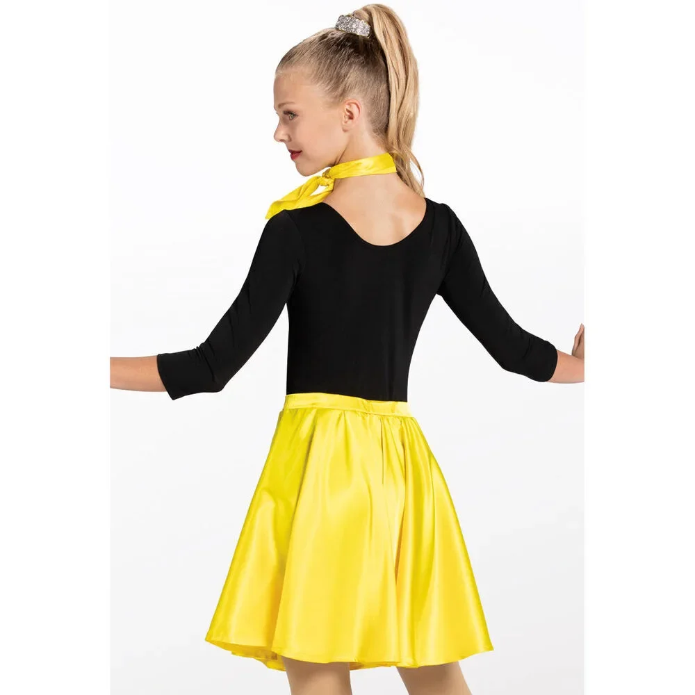 Pre-Owned Dance Costume Weissman 12919 Medium Child Blue Dress Jazz